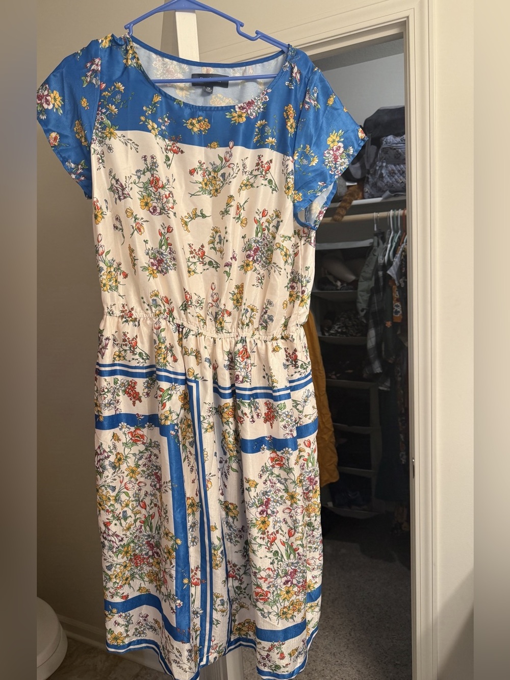 ModCloth Sunlit Reverie Silk Scarf Style Dress (SASH NOT INCLUDED) - Picture 3 of 5